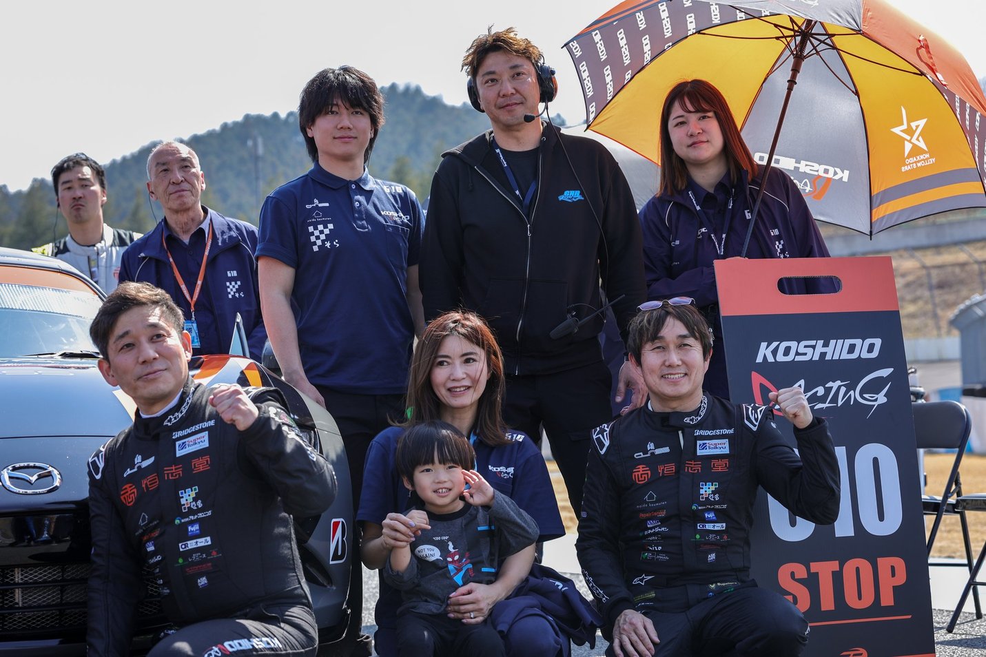 Koshido Racing 寧ろレース中の車内は結構暑かったようです